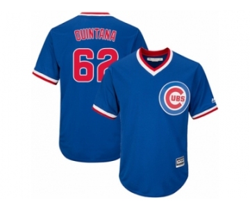 Chicago Cubs #62 Jose Quintana Replica Royal Blue Cooperstown Cool Base MLB Jersey