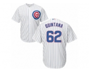 Chicago Cubs #62 Jose Quintana Replica White Home Cool Base MLB Jersey