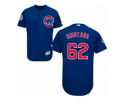 Chicago Cubs #62 Jose Quintana Royal Blue Alternate Flexbase Authentic Collection MLB Jersey