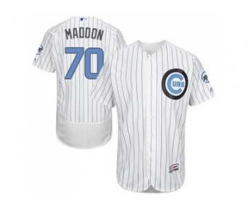 Chicago Cubs #70 Joe Maddon White(Blue Strip) Flexbase Authentic Collection 2016 Father's Day Stitched Baseball Jersey