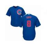 Chicago Cubs #8 Ian Happ Replica Royal Blue Alternate Cool Base MLB Jersey