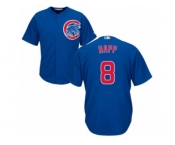 Chicago Cubs #8 Ian Happ Replica Royal Blue Alternate Cool Base MLB Jersey