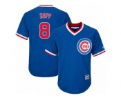 Chicago Cubs #8 Ian Happ Replica Royal Blue Cooperstown Cool Base MLB Jersey