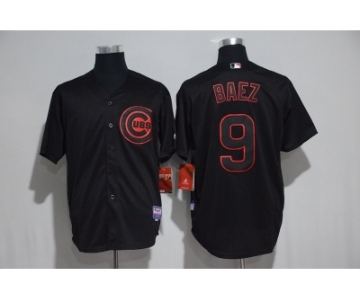 Chicago Cubs #9 Javier Baez Black Cool Base Stitched MLB Jersey