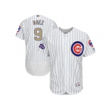 Chicago Cubs #9 Javier Baez White 2017 Gold Program Flexbase Stitched MLB Jersey