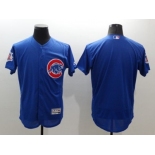 Chicago Cubs Blank Blue Flexbase Authentic Collection Stitched MLB Jersey