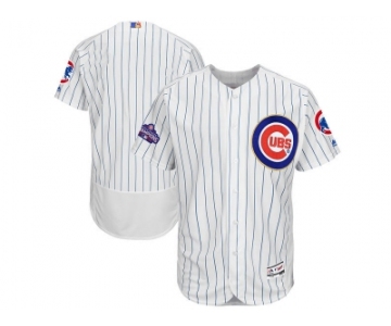 Chicago Cubs Blank White 2017 Gold Program Flexbase Stitched MLB Jersey