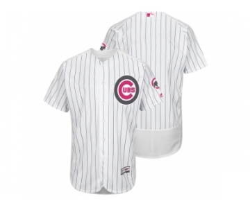 Chicago Cubs Blank White Home 2016 Mother's Day Flex Base Jersey