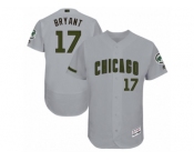 Men 2017 Memorial Day Chicago Cubs #17 Kris Bryant Flex Base Jersey