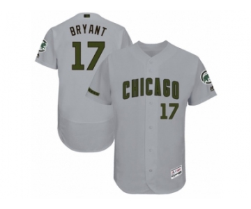 Men 2017 Memorial Day Chicago Cubs #17 Kris Bryant Flex Base Jersey