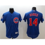 Men Chicago Cubs #14 Ernie Banks Majestic blue Flexbase Authentic Collection Player Jersey