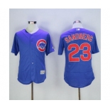 Men Chicago Cubs #23 Ryne Sandberg Majestic blue Flexbase Authentic Collection Player Jersey