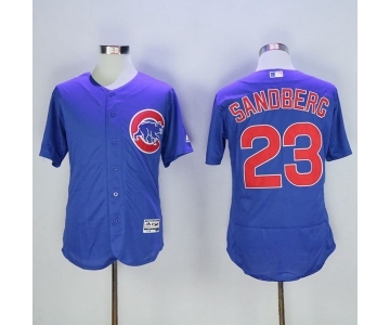 Men Chicago Cubs #23 Ryne Sandberg Majestic blue Flexbase Authentic Collection Player Jersey