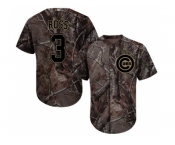 Men Chicago Cubs #3 David Ross Camo Realtree Collection Cool Base Stitched MLB Jersey