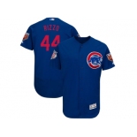 Men Chicago Cubs #44 Anthony Rizzo Majestic Royal 2018 Spring Training Flex Base Player Jersey