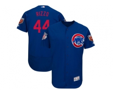 Men Chicago Cubs #44 Anthony Rizzo Majestic Royal 2018 Spring Training Flex Base Player Jersey