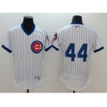 Men Chicago Cubs #44 Anthony Rizzo Majestic White Flexbase Authentic Cooperstown Player Jersey