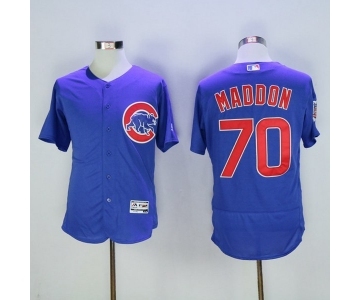 Men Chicago Cubs #70 Joe Maddon Majestic Blue Flexbase Authentic Collection Player Jersey