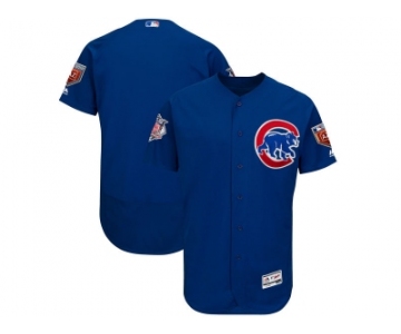 Men Chicago Cubs Customized Majestic Royal 2018 Spring Training Flex Base Team Jersey