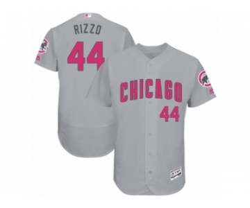 Men Mother's Day Chicago Cubs #44 Anthony Rizzo Gray Jersey