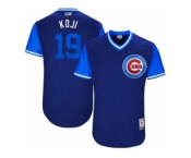 Men's 2017 Little League World Series Cubs #19 Koji Uehara Koji Royal Jersey