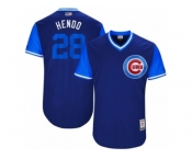 Men's 2017 Little League World Series Cubs #28 Kyle Hendricks Hendo Royal Jersey