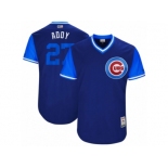 Men's 2017 Little League World Series Cubs Addison Russell #27 Addy Royal Jersey