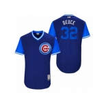 Men's 2017 Little League World Series Cubs Brian Duensing #32 Deuce Royal Jersey