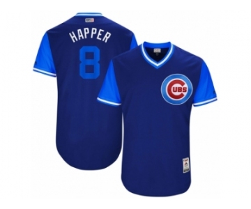 Men's 2017 Little League World Series Cubs Ian Happ #8 Happer Royal Jersey