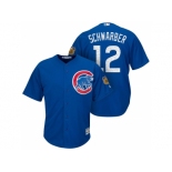 Men's Chicago Cubs #12 Kyle Schwarber 2017 Spring Training Cool Base Stitched MLB Jersey