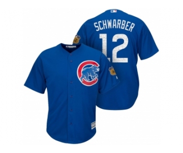 Men's Chicago Cubs #12 Kyle Schwarber 2017 Spring Training Cool Base Stitched MLB Jersey