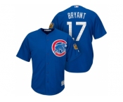 Men's Chicago Cubs #17 Kris Bryant 2017 Spring Training Cool Base Stitched MLB Jersey