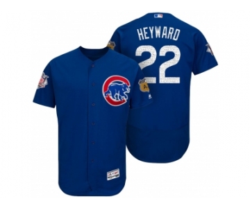 Men's Chicago Cubs #22 Jason Heyward 2017 Spring Training Flex Base Authentic Collection Stitched Baseball Jersey