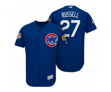 Men's Chicago Cubs #27 Addison Russell 2017 Spring Training Flex Base Authentic Collection Stitched Baseball Jersey