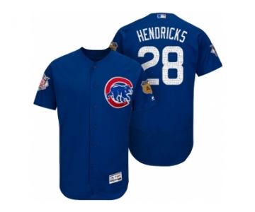 Men's Chicago Cubs #28 Kyle Hendricks 2017 Spring Training Flex Base Authentic Collection Stitched Baseball Jersey