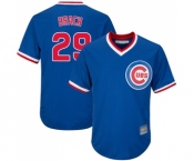 Men's Chicago Cubs #29 Brad Brach Replica Royal Blue Cooperstown Cool Base Baseball Jersey