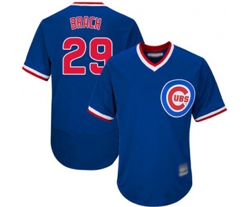 Men's Chicago Cubs #29 Brad Brach Royal Blue Cooperstown Flexbase Authentic Collection Baseball Jersey