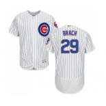 Men's Chicago Cubs #29 Brad Brach White Home Flex Base Authentic Collection Baseball Jersey