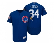 Men's Chicago Cubs #34 Jon Lester 2017 Spring Training Flex Base Authentic Collection Stitched Baseball Jersey