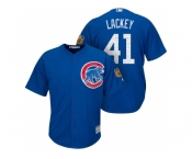 Men's Chicago Cubs #41 John Lackey 2017 Spring Training Cool Base Stitched MLB Jersey