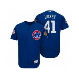 Men's Chicago Cubs #41 John Lackey 2017 Spring Training Flex Base Authentic Collection Stitched Baseball Jersey