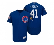 Men's Chicago Cubs #41 John Lackey 2017 Spring Training Flex Base Authentic Collection Stitched Baseball Jersey