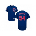 Men's Chicago Cubs #54 Aroldis Chapman Majestic Alternate Blue Flex Base Authentic Collection Player Jersey