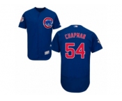 Men's Chicago Cubs #54 Aroldis Chapman Majestic Alternate Blue Flex Base Authentic Collection Player Jersey