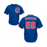 Men's Chicago Cubs #59 Kendall Graveman Replica Royal Blue Alternate Cool Base Baseball Jersey