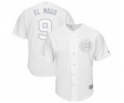 Men's Chicago Cubs #9 Javier Baez El Mago Authentic White 2019 Players Weekend Baseball Jersey