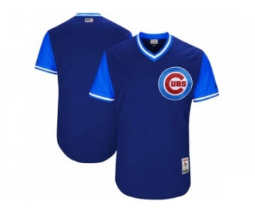 Men's Chicago Cubs Majestic Navy 2017 Players Weekend Authentic Blank Jersey