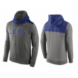 Men's Chicago Cubs Nike Gray Cooperstown Collection Hybrid Pullover Hoodie