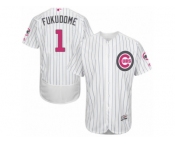 Men's Majestic Chicago Cubs #1 Kosuke Fukudome Authentic White 2016 Mother's Day Fashion Flex Base MLB Jersey