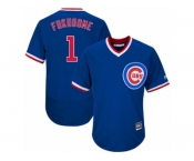 Men's Majestic Chicago Cubs #1 Kosuke Fukudome Replica Royal Blue Cooperstown Cool Base MLB Jersey